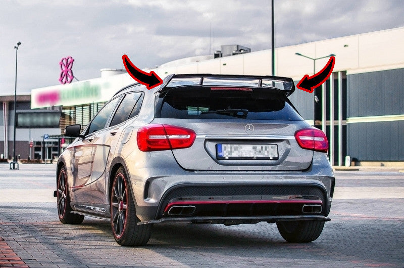 🔥SPOILER ADATTO PER Mercedes GLA X156 (2014-2019) GLA45 Design Piano Black🔥