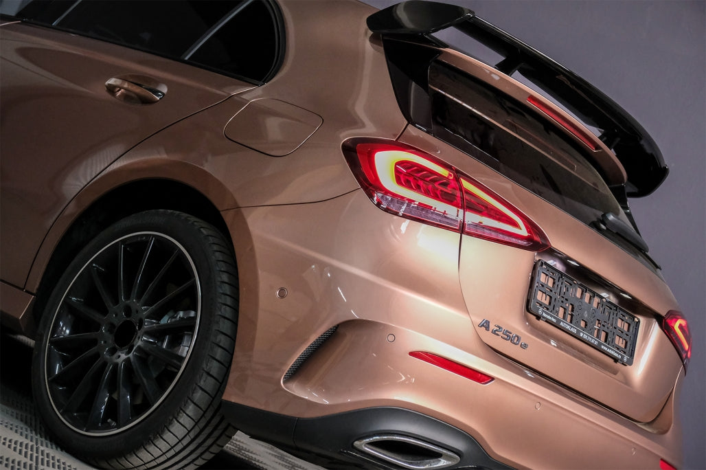 🔥Spoiler adatto per Mercedes Classe A W177 Hatchback SE 18 A45 Design Piano Black🔥