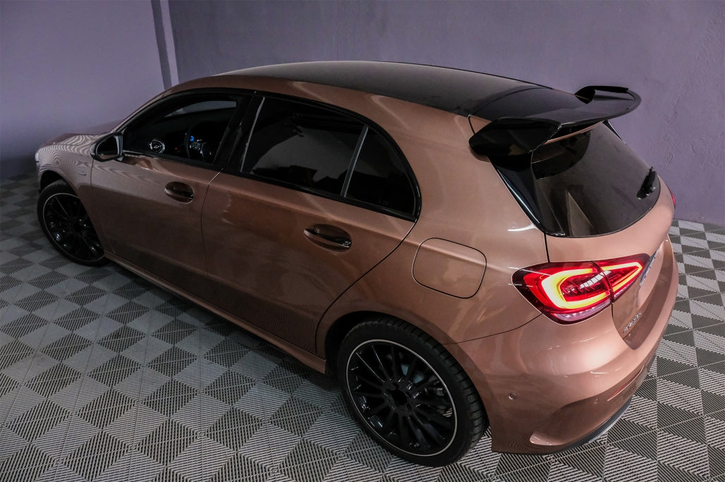 🔥Spoiler adatto per Mercedes Classe A W177 Hatchback SE 18 A45 Design Piano Black🔥