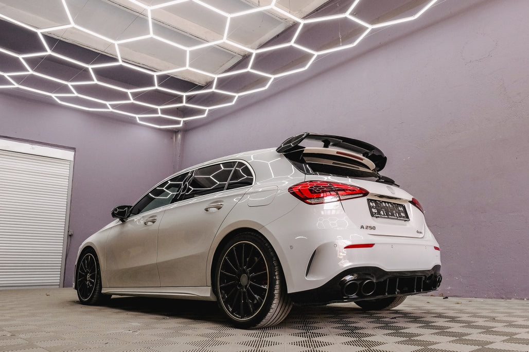🔥Spoiler adatto per Mercedes Classe A W177 Hatchback SE 18 A45 Design Piano Black🔥