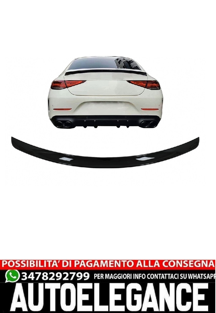 Spoiler cofano bagagliaio adatto per Mercedes CLS C257 (dal 2018 in poi) Nero pi
