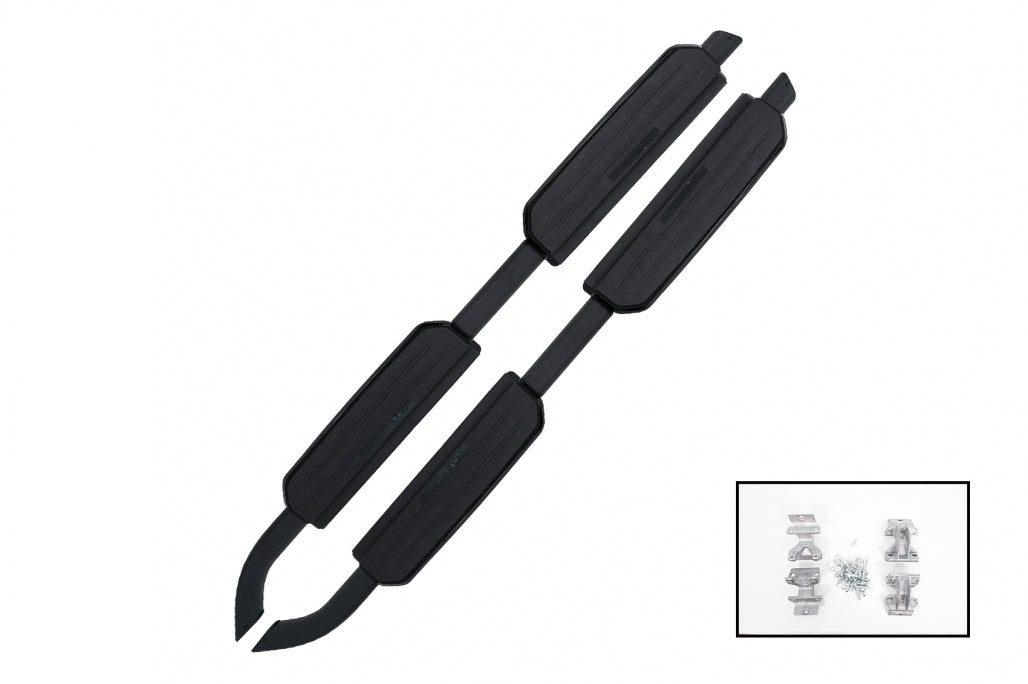 Running boards suitable for Land Rover Defender L663 110 (2020 onwards) Black Edition 