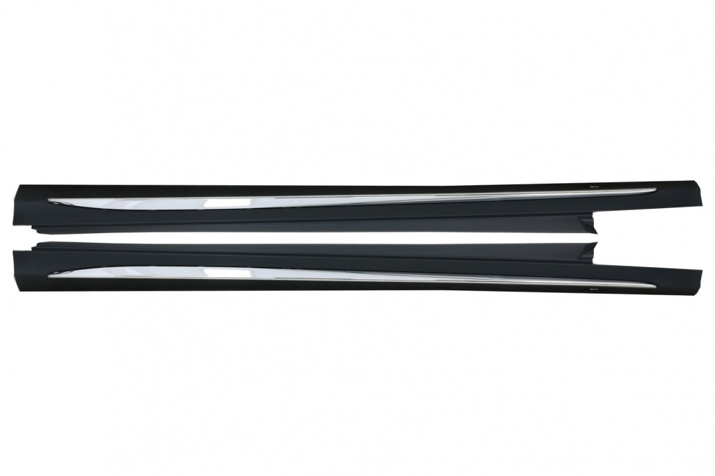Side Skirts Suitable for Mercedes C-Class W205 S205 (2014-2020) Sport C63 Design Chrome
