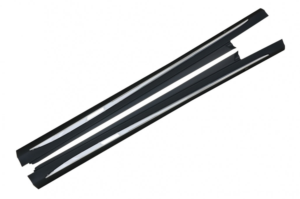 Side Skirts Suitable for Mercedes C-Class W205 S205 (2014-2020) Sport C63 Design Chrome
