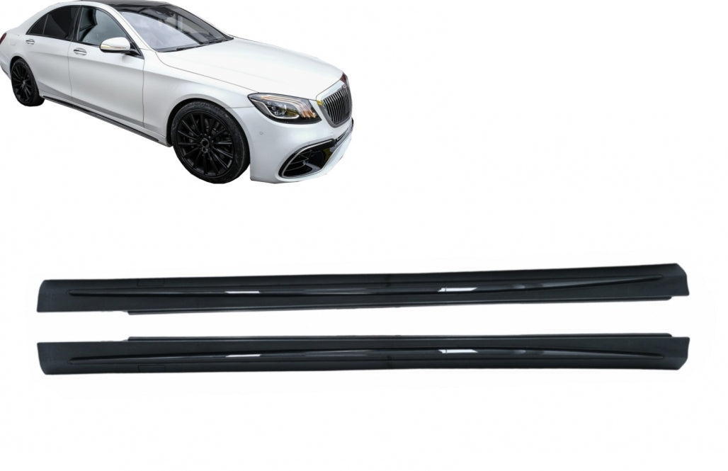 Side skirts suitable for Mercedes S-Class W222 Long Version (2013-2020)