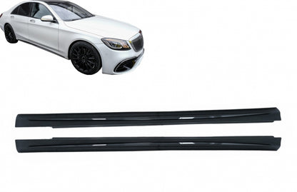 Side skirts suitable for Mercedes S-Class W222 Long Version (2013-2020)