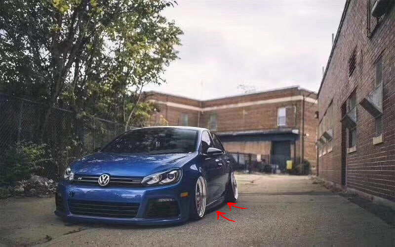💥Minigonne laterali adatte per VW Golf VI Mk6 (2008-up) R20 Design💥