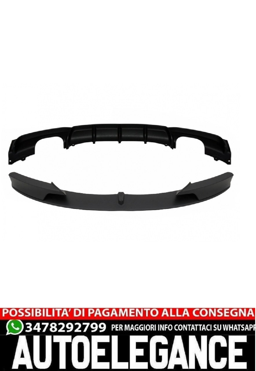Front Bumper Spoiler with Rear Diffuser Suitable for BMW 3 Series F30 F