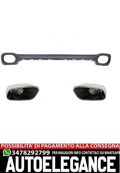 Diffuser and Square Exhaust Tips suitable for bmw x6 f16