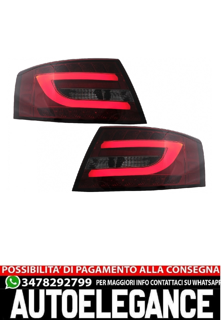 Fanali posteriori a LED adatti per Audi A6 C6 4F Limousine (04.2004-2008) Red Sm
