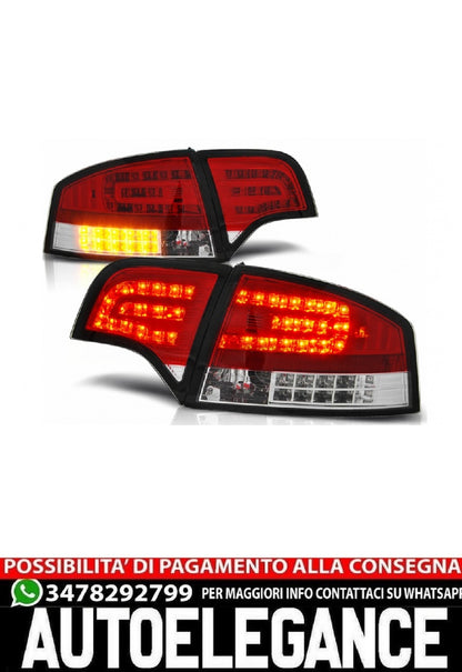 Fanali posteriori a LED adatti per Audi A4 B7 Sedan 8EC (11.2004-03.2008) Rosso