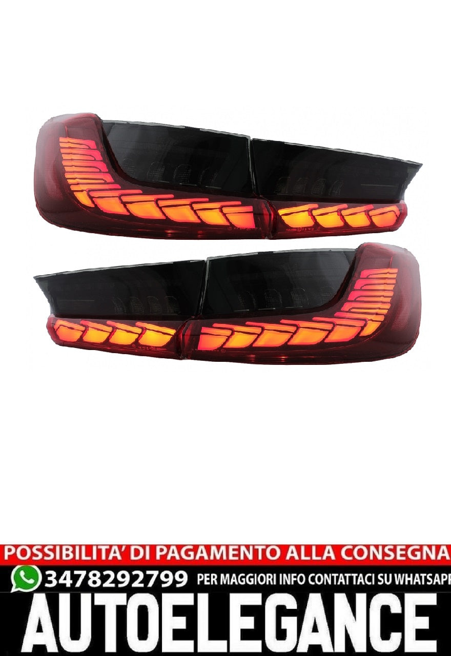 Fanali posteriori full LED adatti per BMW Serie 3 G20 G28 M3 G80 Berlina (2018-2