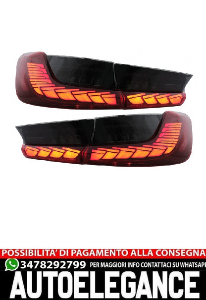 Fanali posteriori full LED adatti per BMW Serie 3 G20 G28 M3 G80 Berlina (2018-2