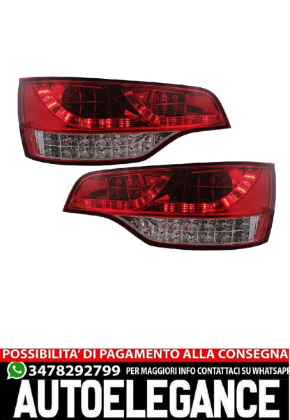 Fanali posteriori full LED adatti per Audi Q7 4L (2006-2009) Red Clear