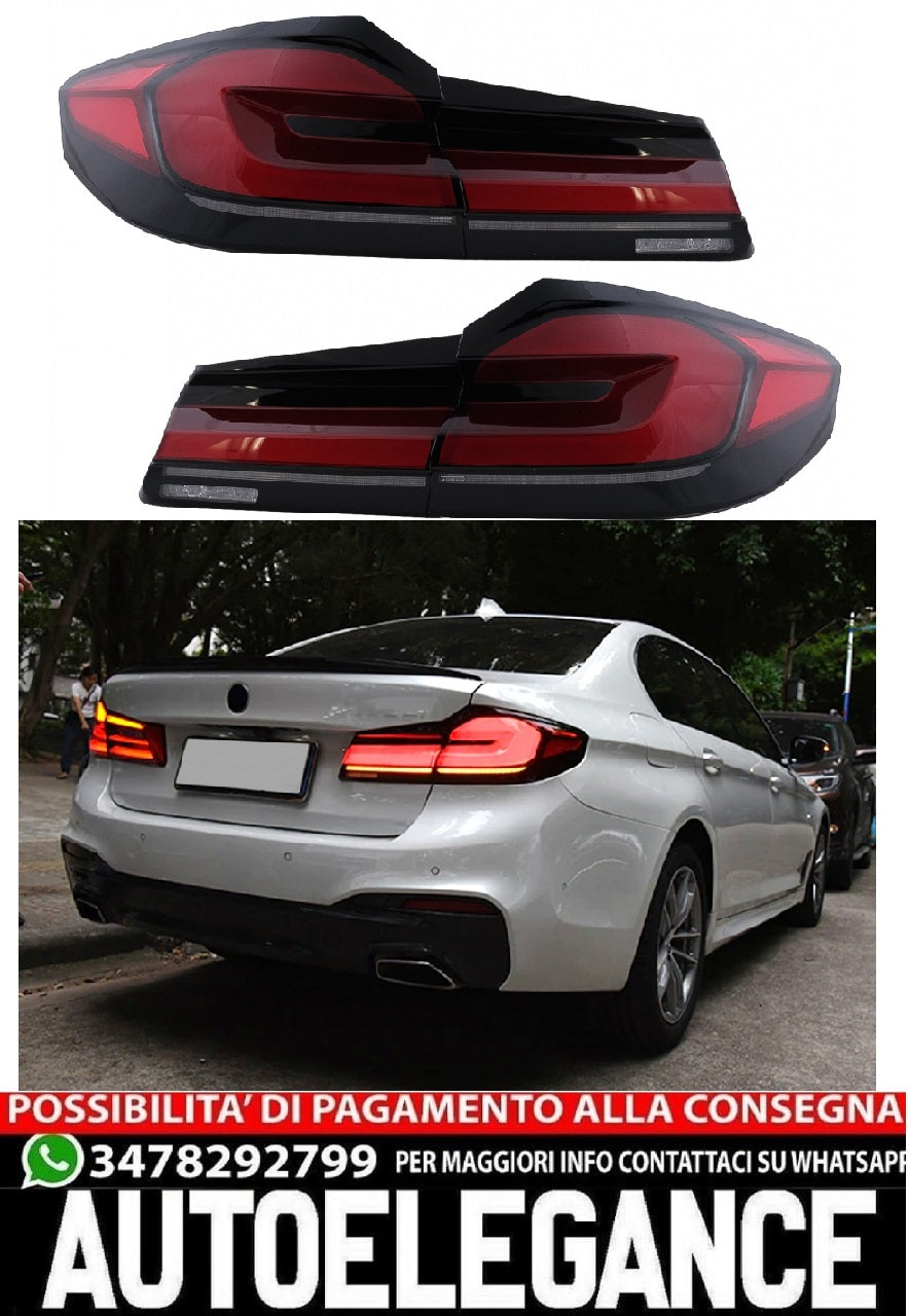 Full LED rear lights suitable for BMW 5 Series G30 Sedan (2017-2019) LCI design with dynamic sequential cornering lights
