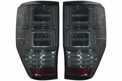 Fanali posteriori a LED adatti per Ford Ranger (2012-2018) con Indicatori di direzione dinamici sequenziali fumé