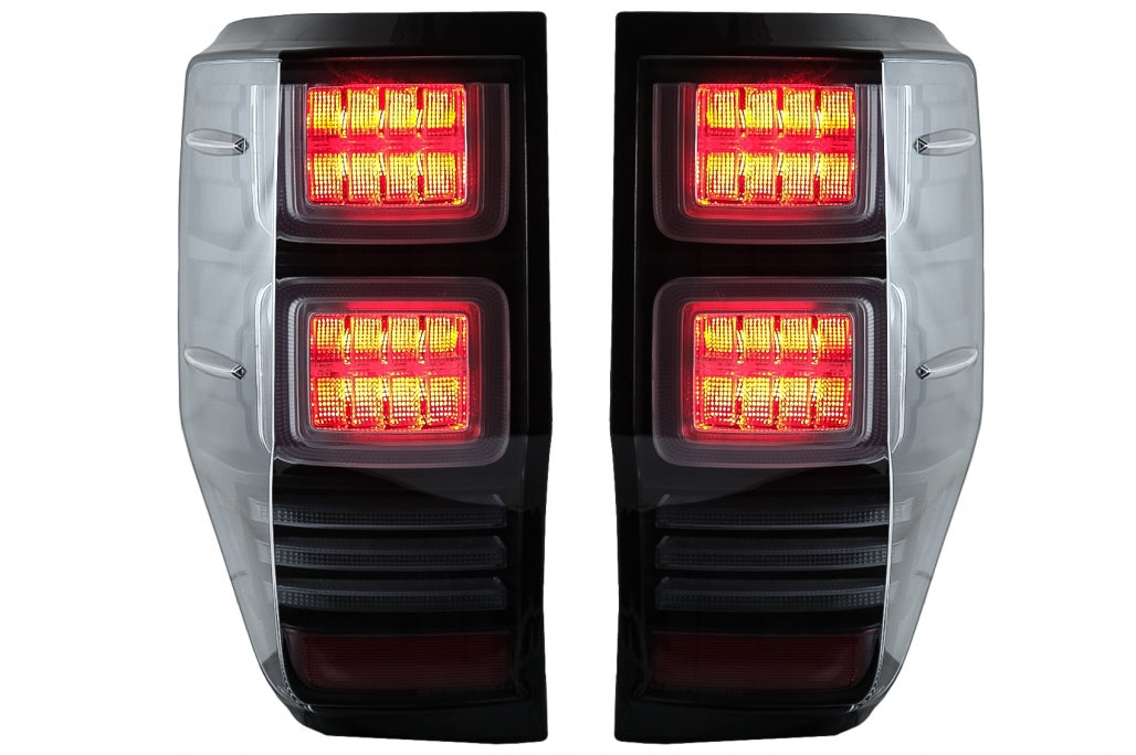 Fanali posteriori a LED adatti per Ford Ranger (2012-2018) con Indicatori di direzione dinamici sequenziali fumé