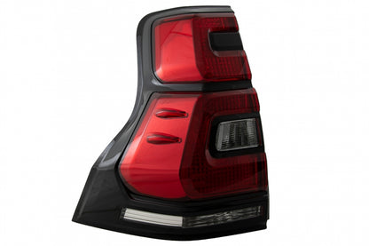 Fanali posteriori a LED adatti per Toyota Land Cruiser FJ150 Prado (2010-2018) Barra luminosa trasparente rossa (2018+) Design