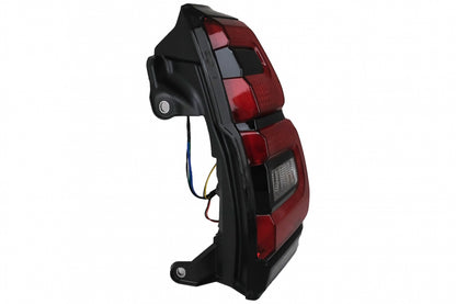 Fanali posteriori a LED adatti per Toyota Land Cruiser FJ150 Prado (2010-2018) Barra luminosa trasparente rossa (2018+) Design