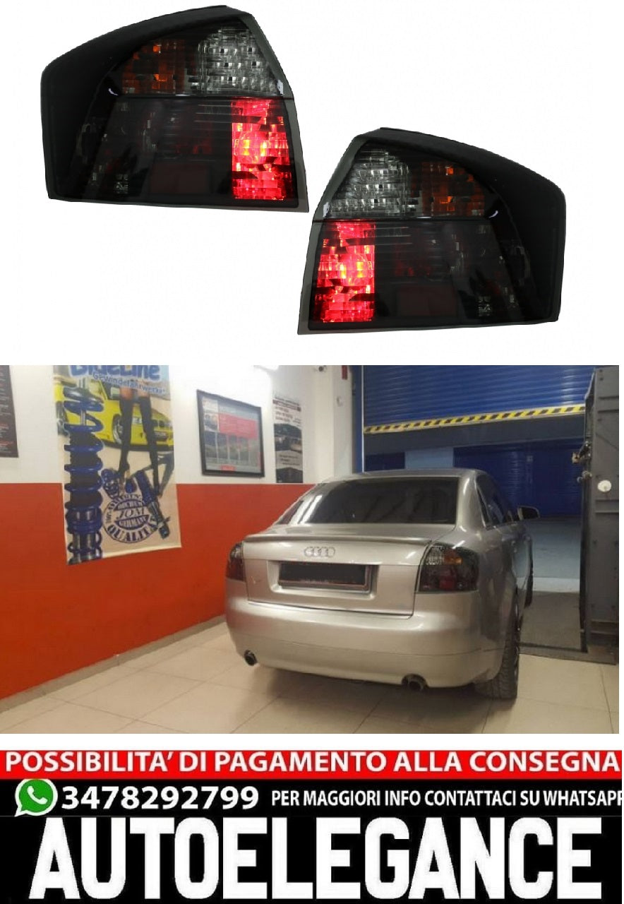Rear lights suitable for Audi A4 B6 Saloon (2001-2004) Smoke