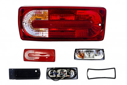 Fanale posteriore adatto per Mercedes Classe G W463 (1989-2015) G55 Design Rosso Chiaro