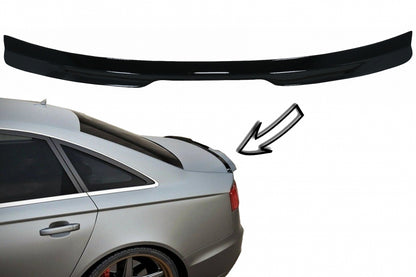 Spoiler bagagliaio adatto per Audi A6 C7 4G Berlina 4 Porte (2011-2018) Nero pia