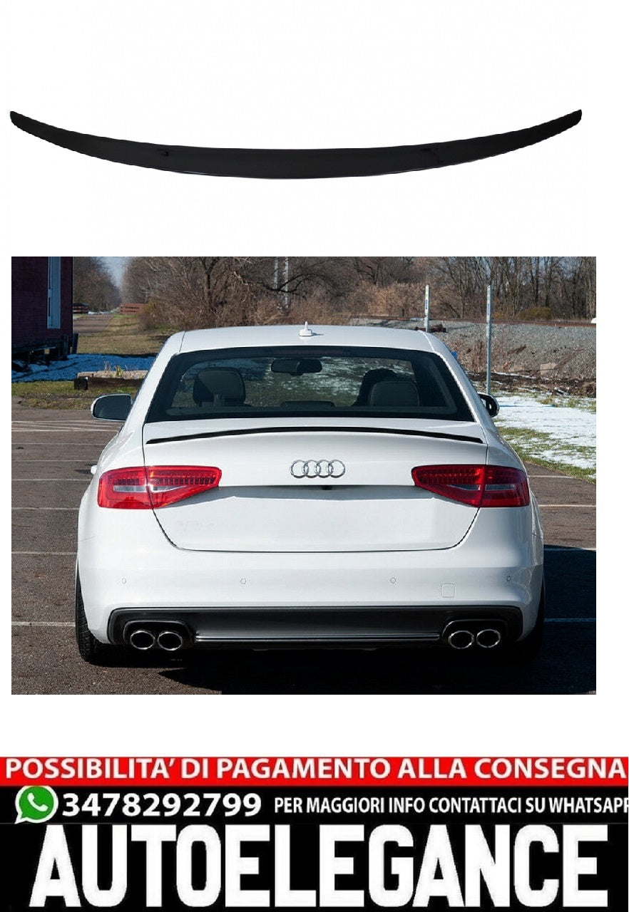 Spoiler bagagliaio adatto per Audi A4 B8 Berlina (2008-2015) Nero
