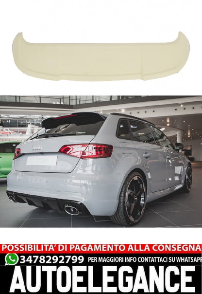Spoiler sul tetto adatto per Audi A3 8V Sportback 5D (2012-) RS3 Look