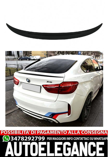 Spoiler bagagliaio adatto per BMW X6 F16 (dal 2015 in poi) Sport Design Piano Nero