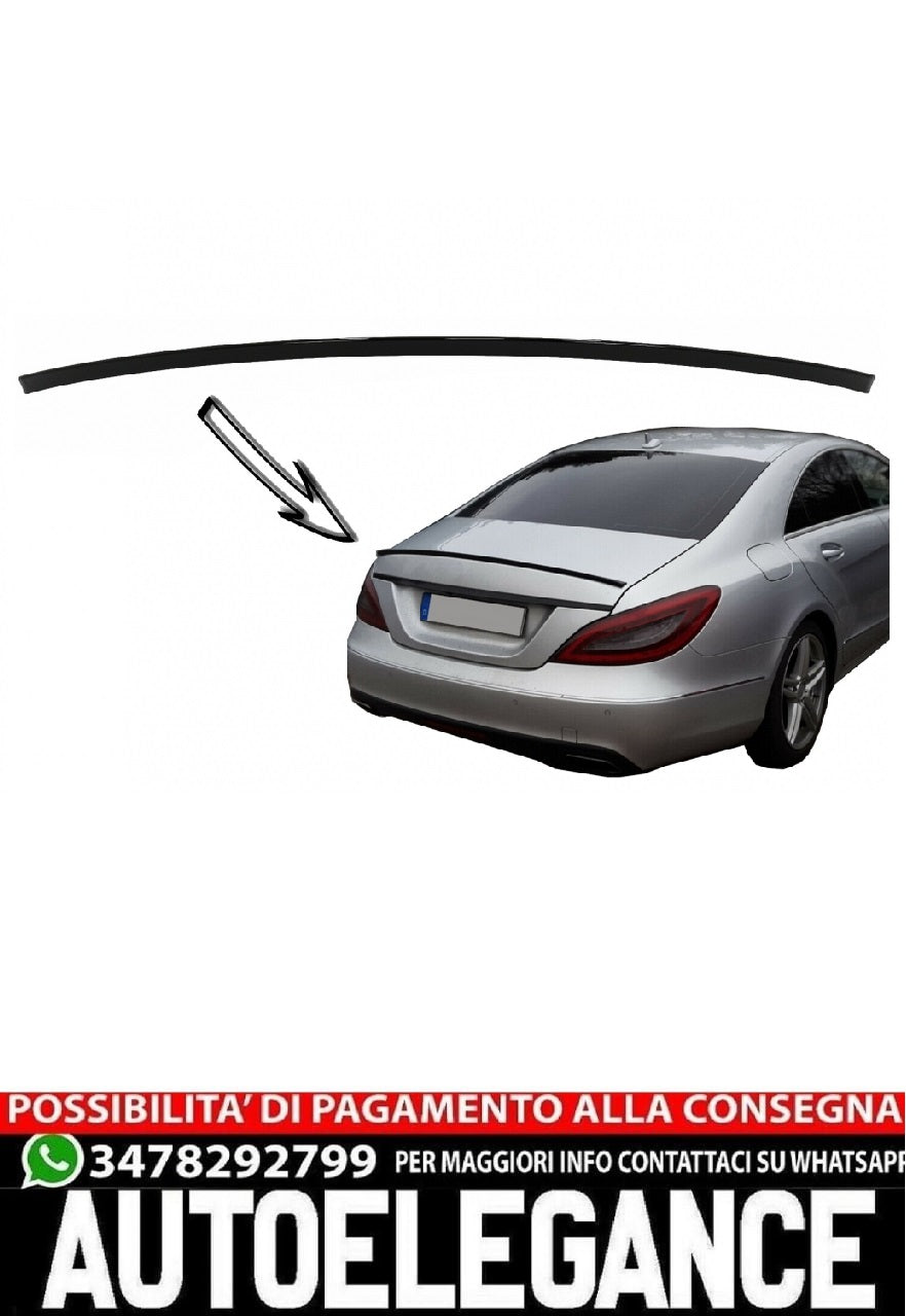 Spoiler bagagliaio adatto per Mercedes CLS Class W218 Limousine (2010-2018) Nero