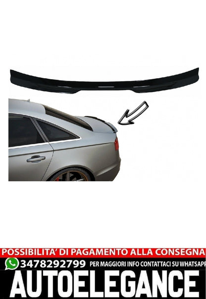 Spoiler bagagliaio adatto per Audi A6 C7 4G Berlina 4 Porte (2011-2018) Nero pia