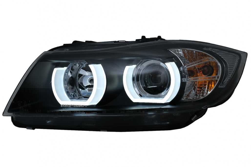 U-LED 3D Xenon Headlights suitable for BMW 3 Series E90 Limousine E91 Touring (03.2005-08 