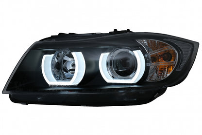U-LED 3D Xenon Headlights suitable for BMW 3 Series E90 Limousine E91 Touring (03.2005-08 