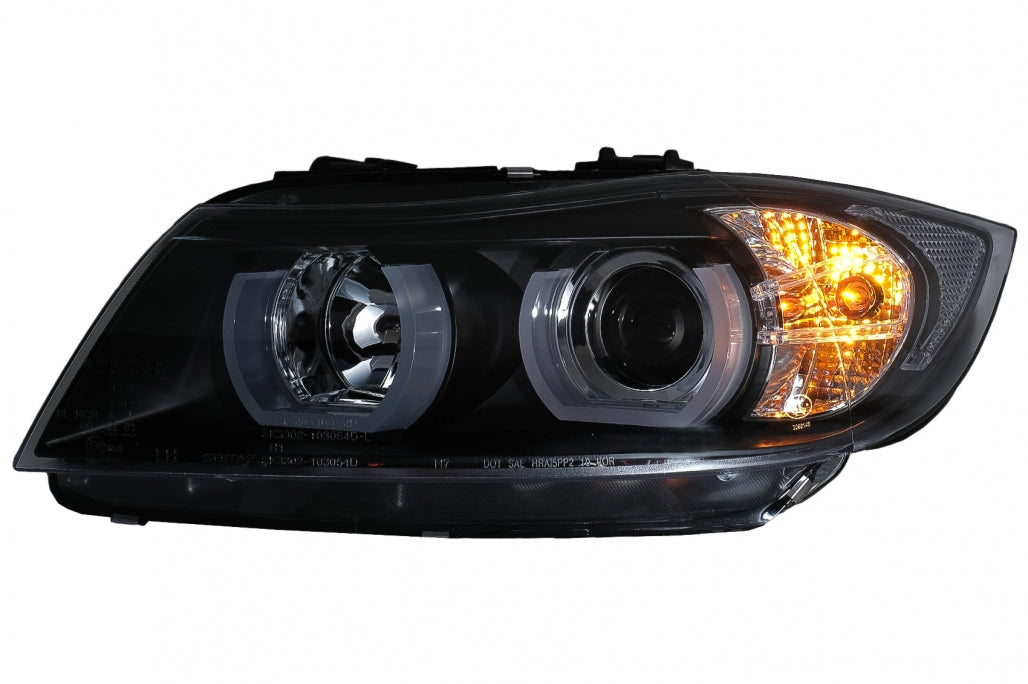 U-LED 3D Xenon Headlights suitable for BMW 3 Series E90 Limousine E91 Touring (03.2005-08 