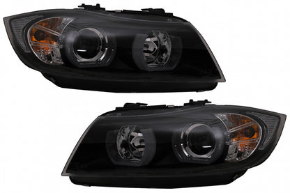 U-LED 3D Xenon Headlights suitable for BMW 3 Series E90 Limousine E91 Touring (03.2005-08 