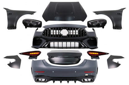 Kit carrozzeria di aggiornamento adatto per Mercedes Classe C W205 Facelift (201
