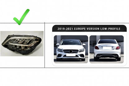 Kit carrozzeria di aggiornamento adatto per Mercedes Classe C W205 Facelift (201
