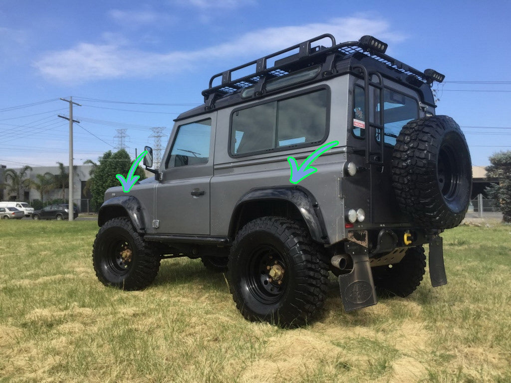 ✨Passaruota adatti per Land Rover Defender (1990-2016) Glossy Piano Black✨