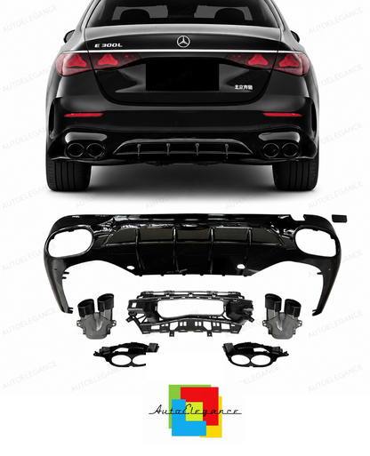 💕DIFFUSORI  MERCEDES CLASSE E W214  NERO LUCIDO 💕