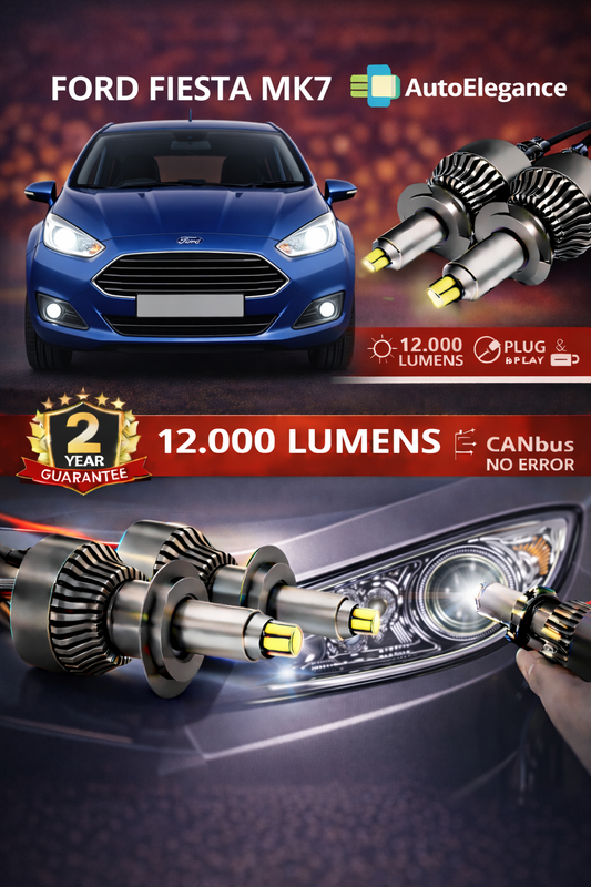 KIT LED per  Ford Fiesta MK7 ANABAGLIANTI H7 CANBUS Bianco 6500K 360 gradi