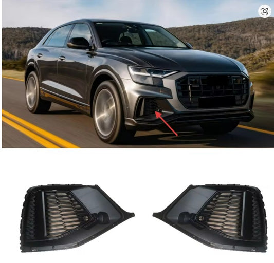 Per Audi Q8 Sport 2018-2022 paraurti anteriore griglia fendinebbia