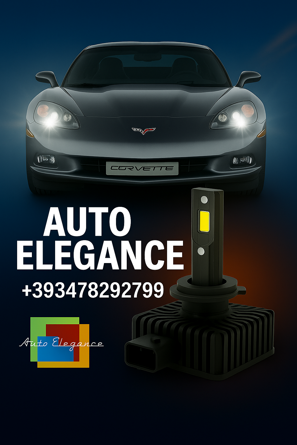 💕COPPIA LAMPADE D1S LED DA XENON A LED PER  CHEVROLET CORVETTE C6💕