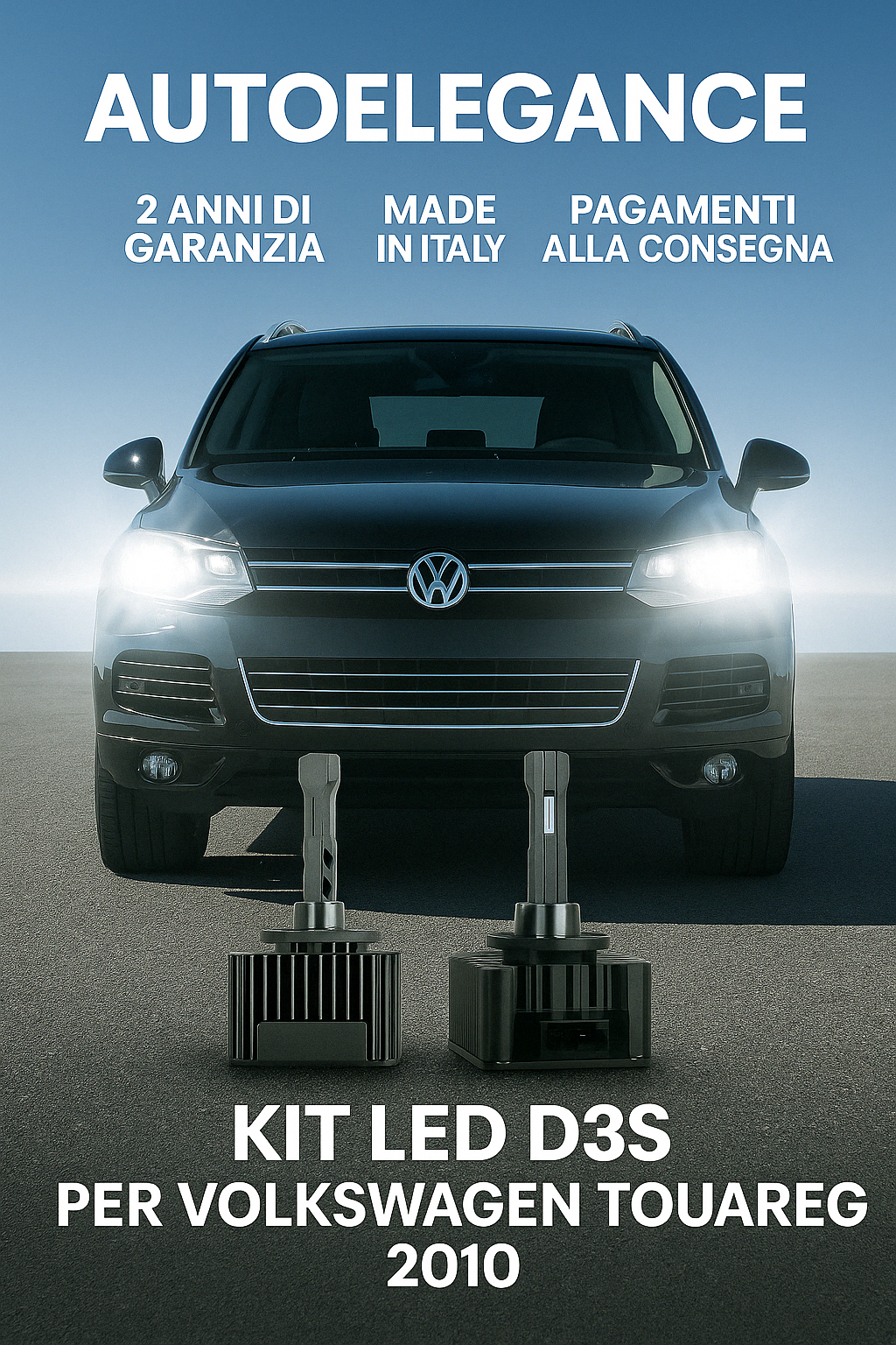 ⭐KIT XENON D3S 6000K ANABBAGLIANTI PER VW TOUAREG – LUCE BIANCA POTENTE⭐