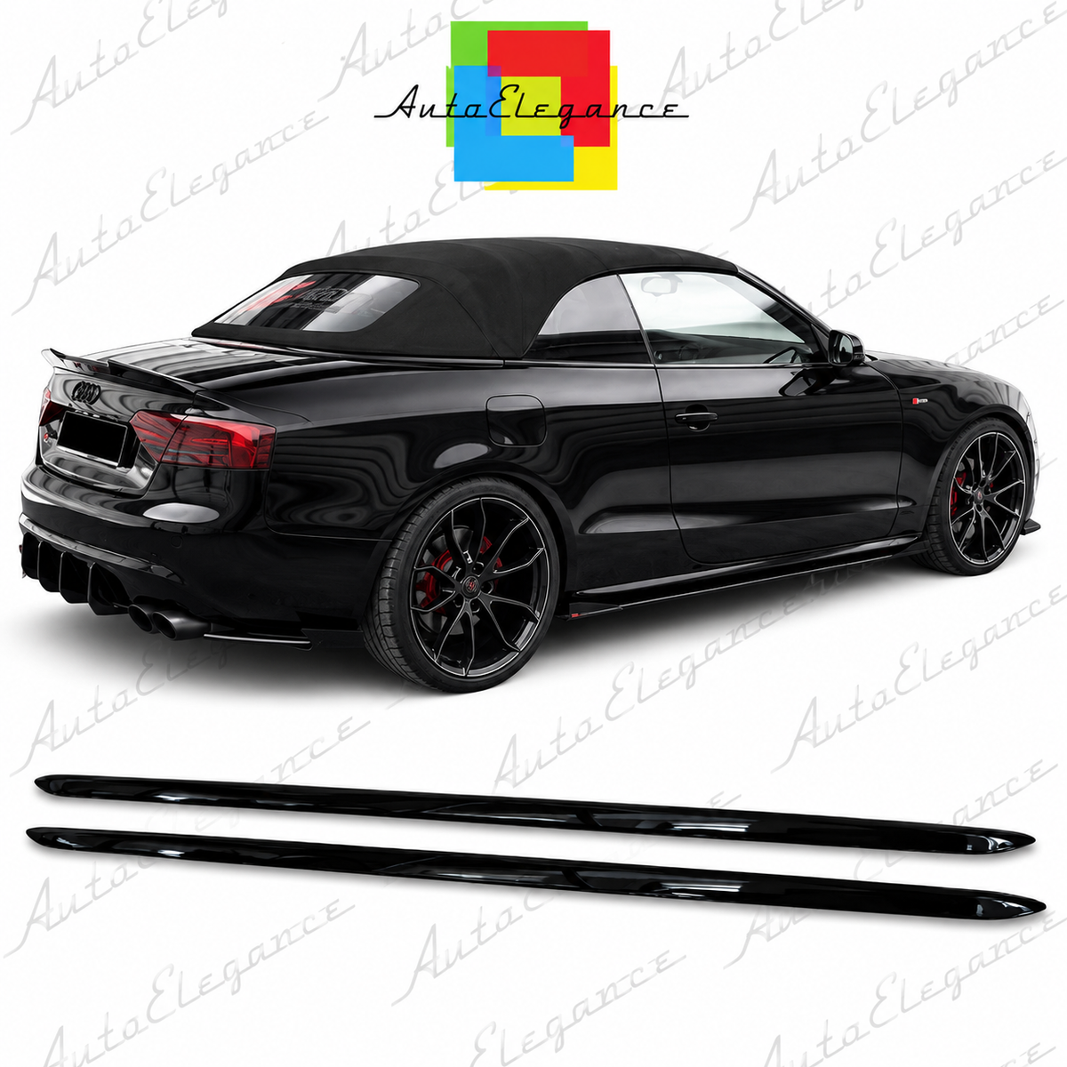 💕ART.0475 Minigonne nero lucido adatto per   A5  LOOK SLINE💕