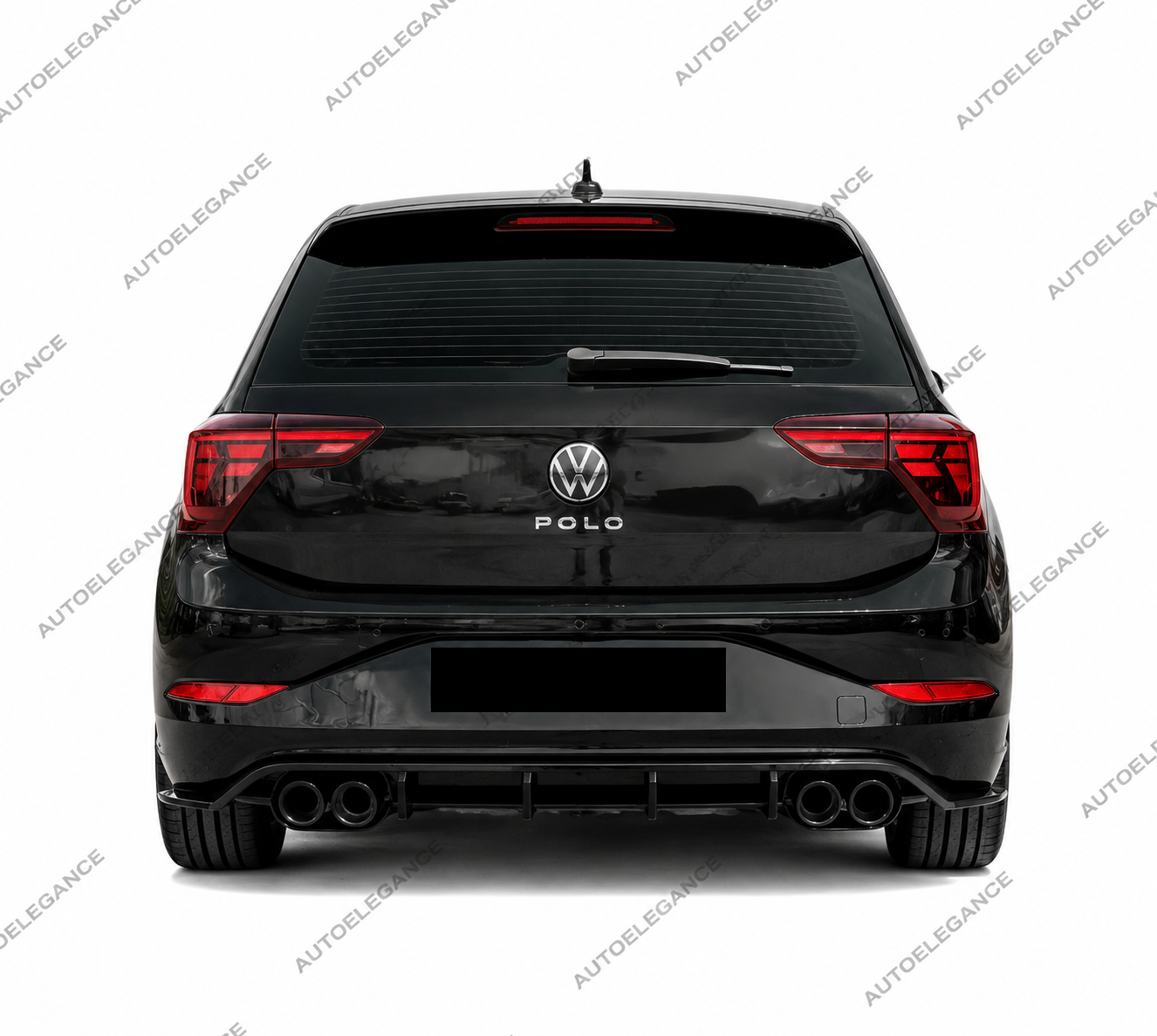 💫Diffusore Posteriore Nero Lucido per VW POLO 8 AW 2021-2025💫