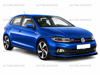 💫ART.0872 SPLITTER ADATTO PER VW POLO AW1 GTI GTD RLINE LOOK NERO LUCIDO💫