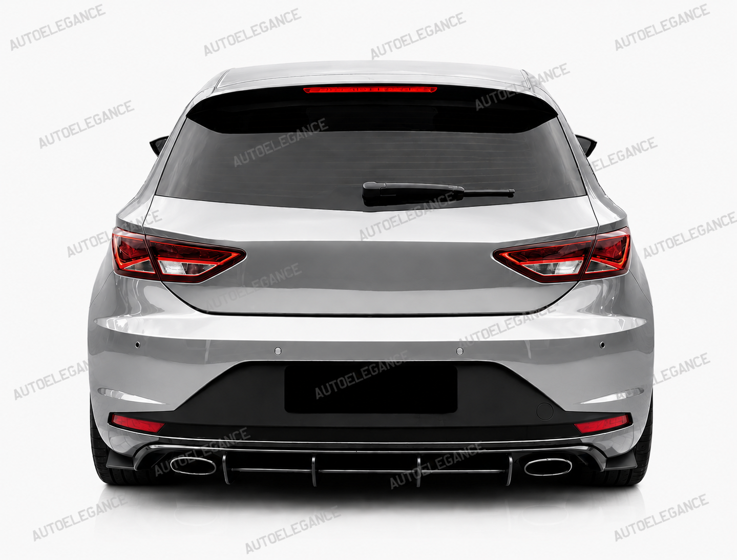💫ART.10167 Diffusore Posteriore per Seat Leon Mk3 2012-2016 Nero Opaco ABS💫