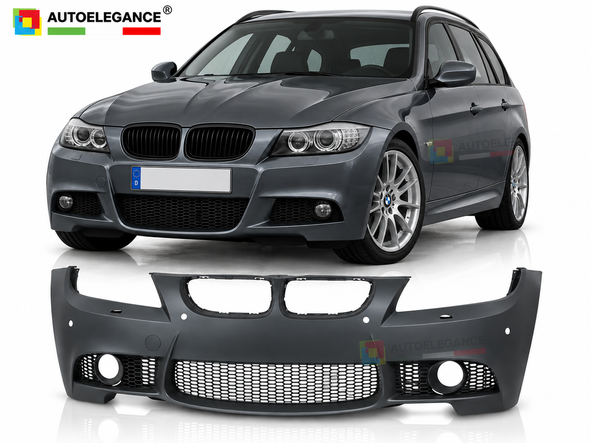 PARAURTI ANTERIORE STILE SPORT ADATTO PER BMW E90 E91 09-11 LOOK M