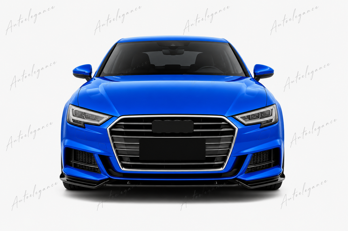 🔥ART.9894 SPLITTER ANTERIORE PER AUDI A3 S3 S LINE 8V NERO LUCIDO 2017-2020🔥