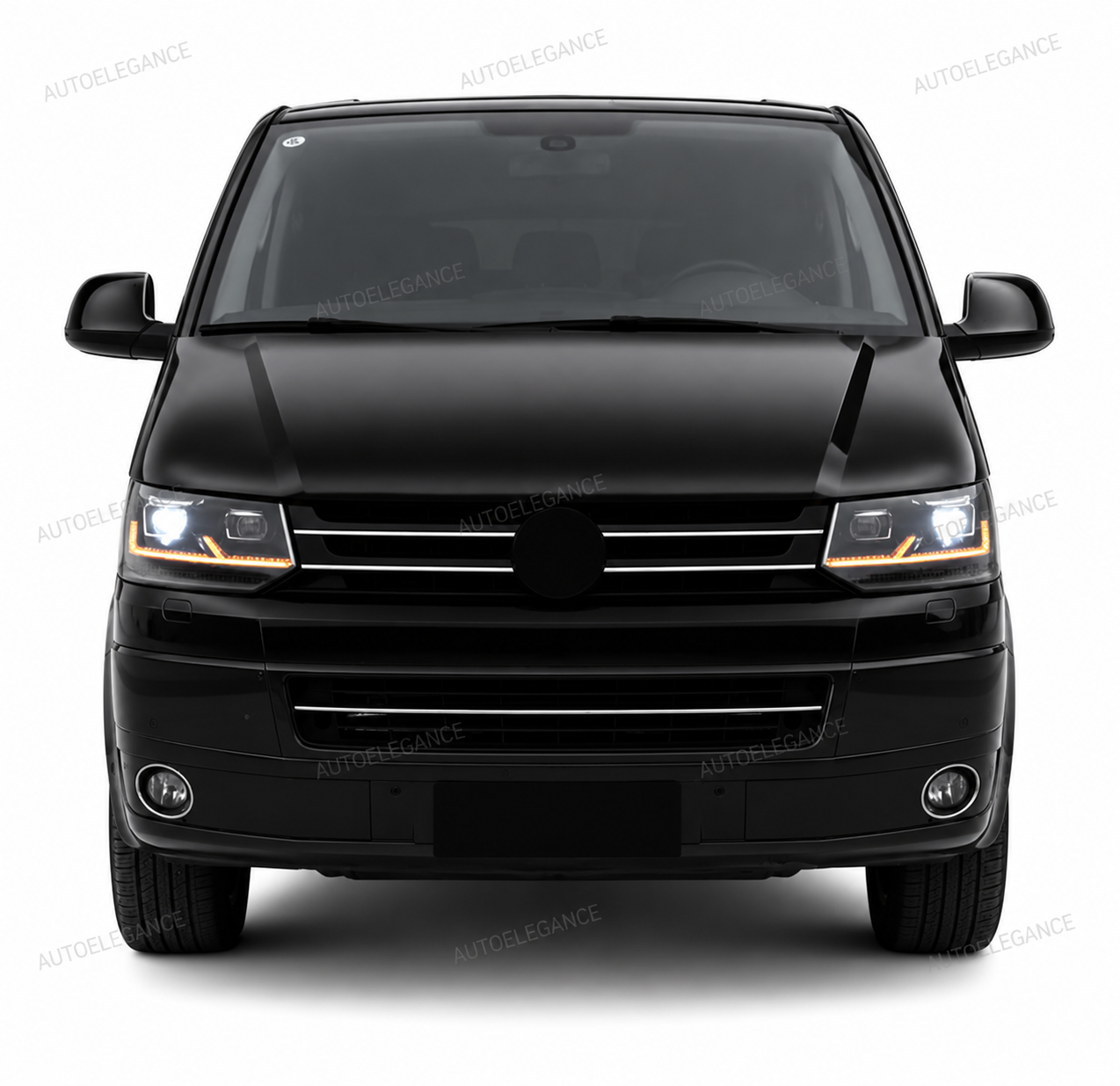 ART.10084 FARI ANTERIORI FULL FULL LED NERO CROMATO - VW T5.1 10-15